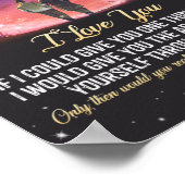 Paspoortcadeau | Naar mijn Hubby waar ik van hou Poster (Hoek)