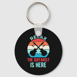 Paspoortcadeau   Ontspan de gitarist hier Sleutelhanger