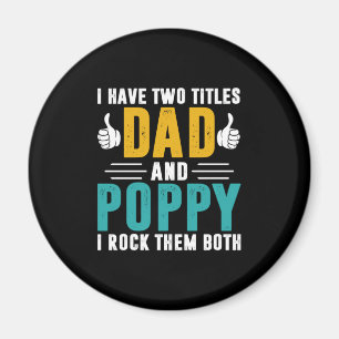Paspoortcadeau Papa en papaver die ik heb gegete Magneet