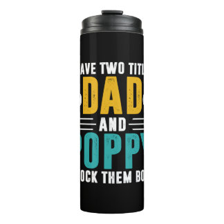 Paspoortcadeau | Papa en papaver die ik heb gegete Thermosbeker