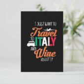 Paspoortcadeau | Reizen naar Italië en wijnen erov RSVP Kaartje (Staand voorkant)