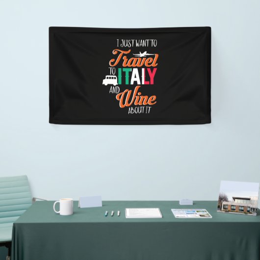 Paspoortcadeau | Reizen naar Italië en wijnen erov Spandoek (Beurs)