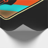 Paspoortcadeau | Retro  gitaarspeler Cadeaupapier (Hoek)