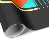 Paspoortcadeau | Retro  gitaarspeler Cadeaupapier (Rol Hoek)