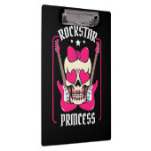 Paspoortcadeau | Rockstar Princess Skull Klembord (Rechts)