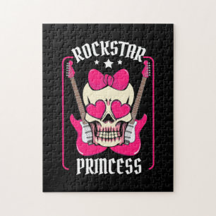 Paspoortcadeau   Rockstar Princess Skull Legpuzzel