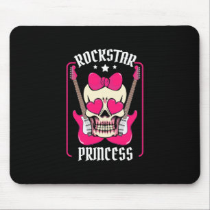 Paspoortcadeau   Rockstar Princess Skull Muismat