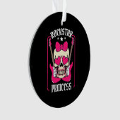 Paspoortcadeau | Rockstar Princess Skull Ornament (voorkant)