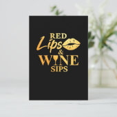 Paspoortcadeau | Rode pitten en wijngaarden RSVP Kaartje (Staand voorkant)