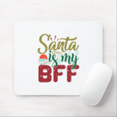Paspoortcadeau | Santa is mijn BFF Muismat (Met muis)