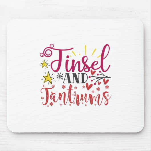 Paspoortcadeau | Tinsel en Tantrums Muismat (Voorkant)