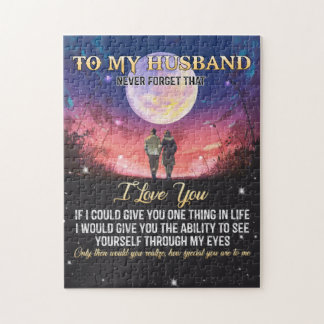 Paspoortcadeau | Voor mijn man hou ik van jou Legpuzzel