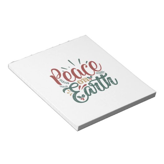 Paspoortcadeau | Vrede op aarde Notitieblok (Schuin)