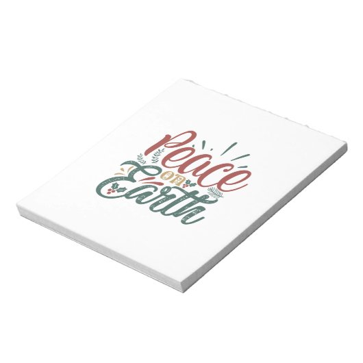 Paspoortcadeau | Vrede op aarde Notitieblok (Linkerzijde)