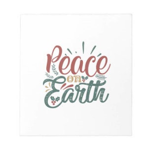 Paspoortcadeau   Vrede op aarde Notitieblok
