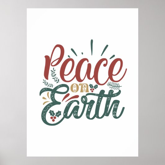 Paspoortcadeau | Vrede op aarde Poster (Voorkant)