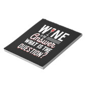 Paspoortcadeau | Wijn is het antwoord Notitieblok (Linkerzijde)