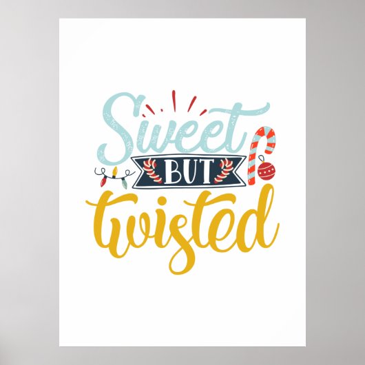 Paspoortcadeau | Zoet maar twisted Poster (Voorkant)