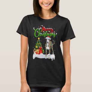 Paspoortdecoraties Santa Italiaans Greyhound Dog C T-shirt