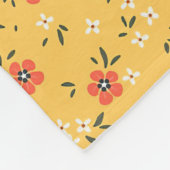 Paspoortflora en harde schijven fleece deken (Hoek)