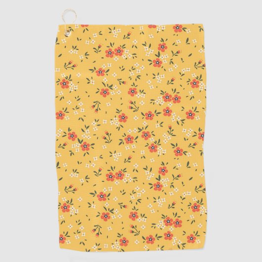 Paspoortflora en harde schijven golfhanddoek (Voorkant)