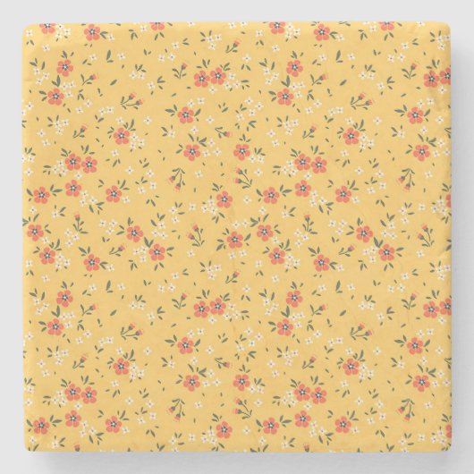 Paspoortflora en harde schijven stenen onderzetter (Voorkant)