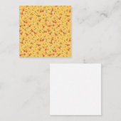 Paspoortflora en harde schijven vierkante visitekaartje (Voorkant / Achterkant)