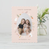 Paspoortfotokaart voor Pasen Feestdagenkaart (Staand voorkant)