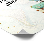 Paspoortfoto's Tafelbordbord ReisShower Adventure Poster (Hoek)