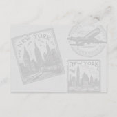 Paspoortgegevens New York City Informatiekaartje (Achterkant)