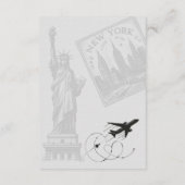 Paspoortgegevens New York City Informatiekaartje (Achterkant)