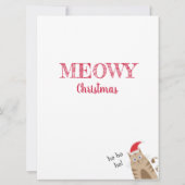 Paspoortje met een kersthoed op sneeuwwoud kaart (Achterkant)