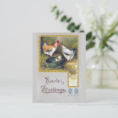 Paspoortje voor kippen feestdagenkaart (Staand voorkant)