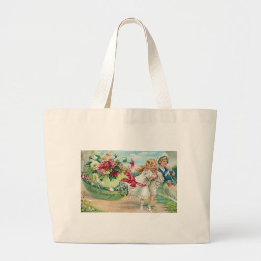 Paspoortjes Briefkaart Grote Tote Bag (Voorkant)