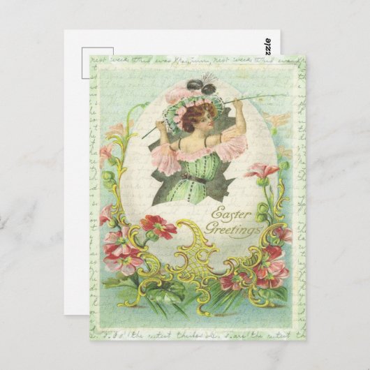 Paspoortjes eiervemeel briefkaart (Voorkant / Achterkant)