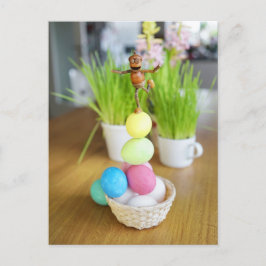Paspoortjes met paaseieren Pasvormig Briefkaart