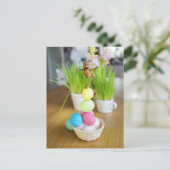 Paspoortjes met paaseieren Pasvormig Briefkaart (Staand voorkant)