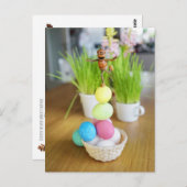 Paspoortjes met paaseieren Pasvormig Briefkaart (Voorkant / Achterkant)