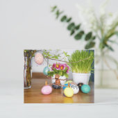 Paspoortjes met paaseieren Pasvormig Briefkaart (Staand voorkant)