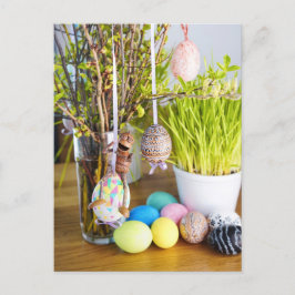 Paspoortjes met paaseieren Pasvormig Briefkaart