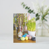 Paspoortjes met paaseieren Pasvormig Briefkaart (Staand voorkant)