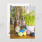 Paspoortjes met paaseieren Pasvormig Briefkaart (Voorkant / Achterkant)