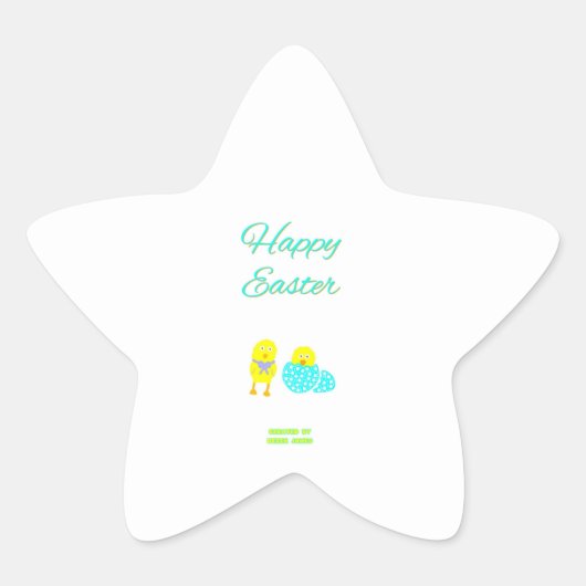 Paspoortjes Star-Sticker Ster Sticker (Voorkant)