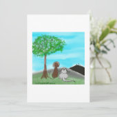 Paspoortkaart Bedankkaart (Staand voorkant)