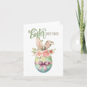 Paspoortkaart voor feestdagen bij paasmakerij kaart