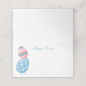 Paspoortkaart voor naam van paasnaam plaatskaartje (Buitenkant ongevouwen)