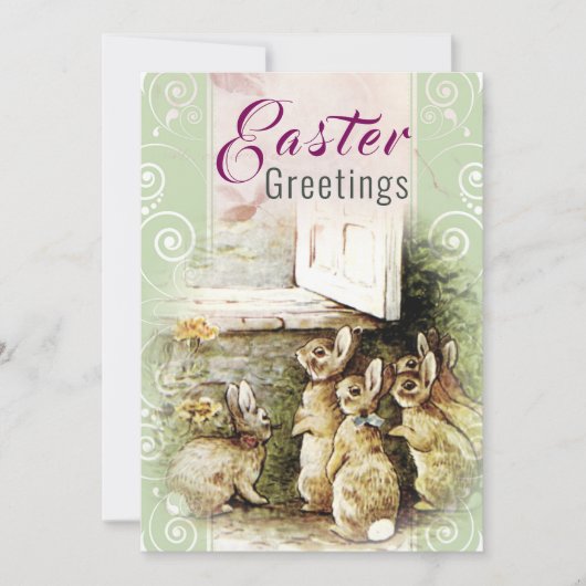 Paspoortkaart voor  paasmakerijen feestdagenkaart (Voorkant)