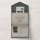 Paspoortkompas Alles in een bruiloft uitnodiging (Binnen)