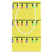 Paspoortlichten op geel klein cadeauzakje (Voorkant)