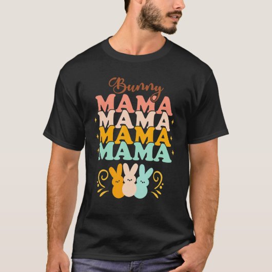 Paspoortmodellen voor paasfamilie, pastel, mama B T-shirt (Voorkant)